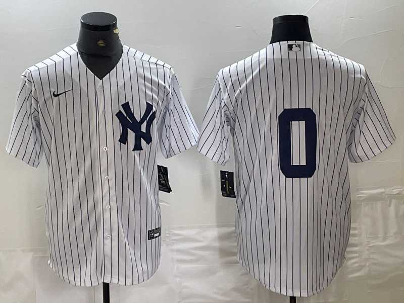 Mens New York Yankees #0 Marcus Stroman No Name White Cool Base Stitched Jersey